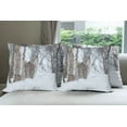 thumbnail image 6 of Ambesonne Animal Throw Pillow Cover 4 Pack, European Lynx Wilderness, 24", Pale Brown White, 6 of 7