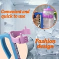 thumbnail image 2 of DIPESI 2-Pack Kids Water Bottle Handles with Straw Lids, BPA-Free Plastic Grips for School Lunch Travel, 2 of 9