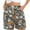 Coffee, variant on TrendOFT Womens Casual Summer Shorts Comfy Beach Elastic Waist Floral Print With 2 Pockets Lounge Shorts Women Athletic Shorts Coffee XXXL