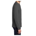 thumbnail image 3 of Mafoose Mens Long Sleeve Essential T-Shirt Charcoal 4X-Large, 3 of 6
