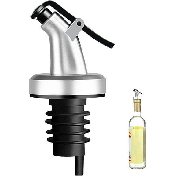Olive Oil Spout,Easy to Open Olive Oil Bottle Dispenser Spout with Flip top - Bottle Pour Spouts for Pours Liquor, Vinegar, Syrup or Oils, Keeps Oil Fresh