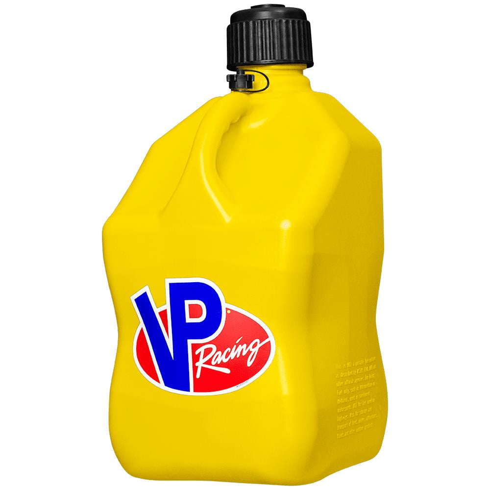 VP Racing Fuels Motorsport Container Jug With Filler Hose - 5 gal, Blue — Home & Garage Storage, Stackable Design