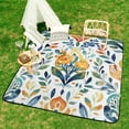 thumbnail image 6 of Bohemian Color Picnic Blanket Waterproof Outdoor Beach Blanket Hand-held Pad Suitable for Travel, Camping, Beach, Family Gatherings, 6 of 7