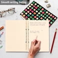 thumbnail image 4 of FORMRS 1-Subject Spiral Notebook 8" x 5" College Ruled 60 Refillable Sheet A5 Hard Cover, 2 Pack, Green Block Pattern, 4 of 7