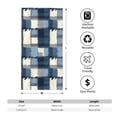 thumbnail image 2 of Polyester Long Towel Multi-Size Water Absorption Good Bright Fluffy Soft For Bathroom Swimming Pool Beach Outdoor Travel Mediumblue Houndstooth Buffalo Plaid Tartan Check Scotland Hand-Drawn Sketch_1, 2 of 8