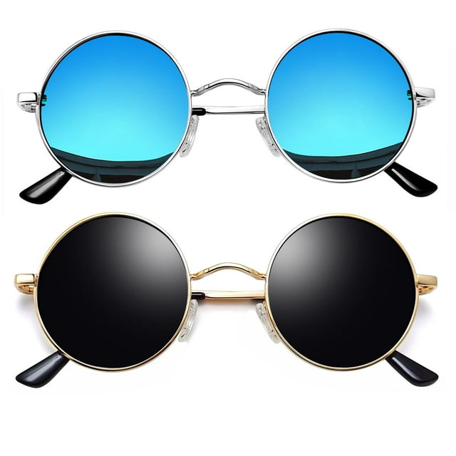 Gafas de Sol Joopin Redondas Pequeñas Polarizadas con Protección UV Marco Metálico
