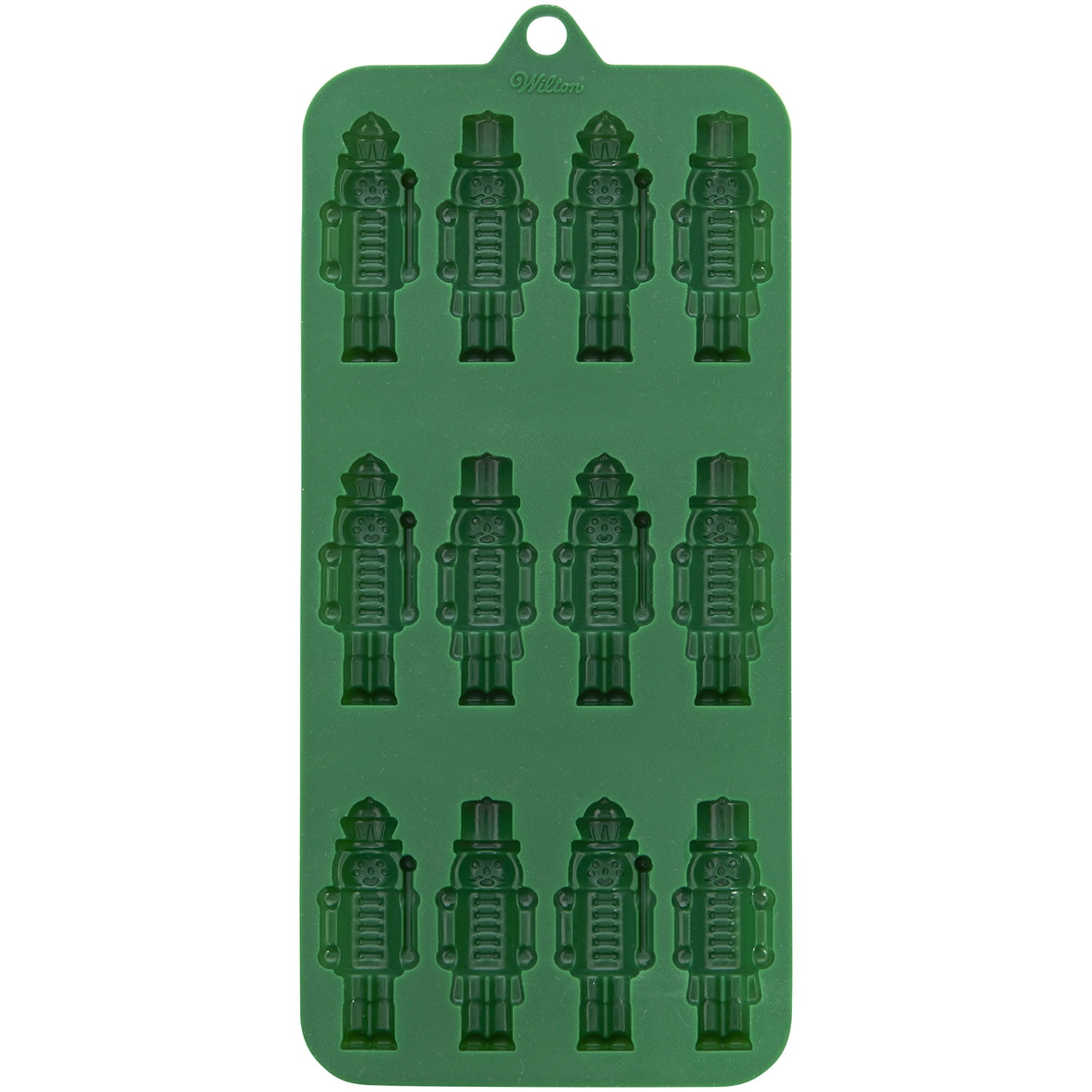 Nutcracker Silicone Candy Mold Wilton 12 Cavities Green