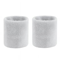 1 Pairs Wrist Sweatband Sports Wristband Sweatband Wrist Sweat Band/Brace Elastic Wristband for Men Women Tennis White