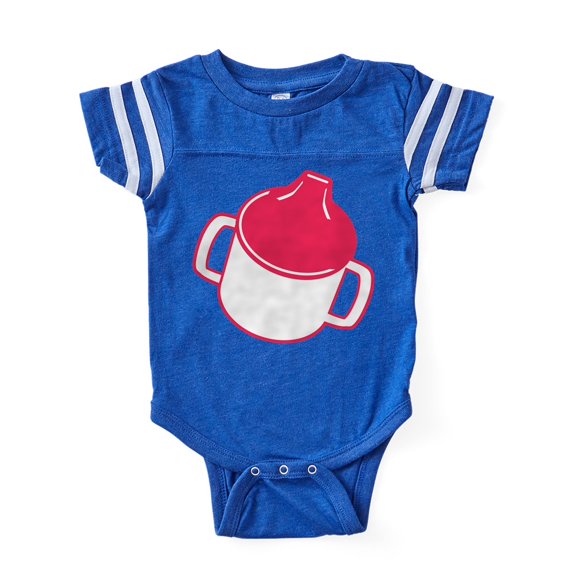 CafePress - Sip Cup Pink - Cute Infant Baby Football Bodysuit