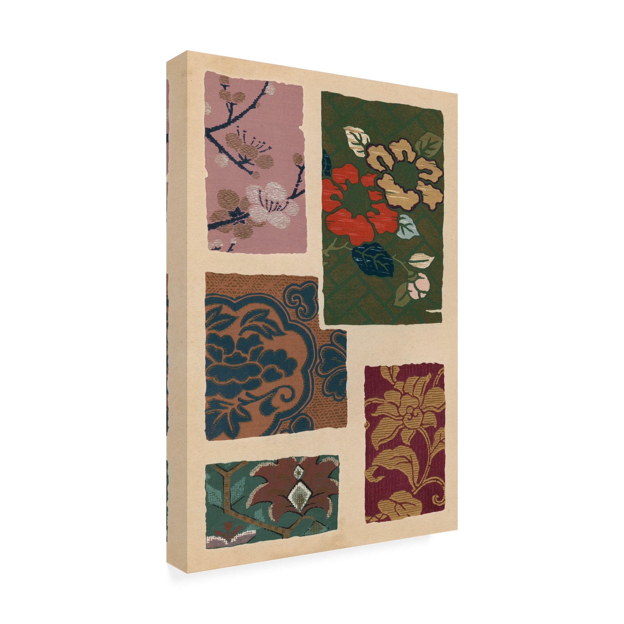 Trademark Fine Art 'Japanese Textile Design II' Canvas Art by Ema Seizan