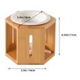 thumbnail image 2 of Raindrops 1 Set Essential Oil Warmer Bamboo Aromatherapy Holder for Friends, 2 of 8