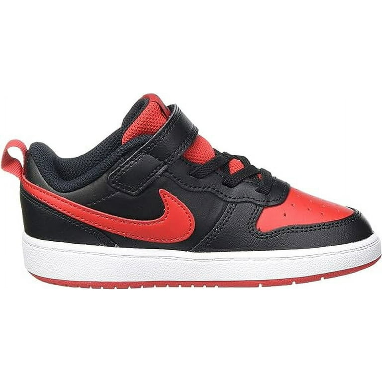 Nike Court Borough Low 2 Baby/Toddler Shoe, White/University Red-Black, 17  EU : : Mode