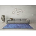 thumbnail image 3 of Ahgly Company Indoor Rectangle Oriental Light Blue Industrial Area Rugs, 8' x 10', 3 of 4