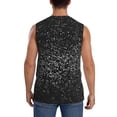 thumbnail image 4 of Balery Black And White Dotted Camisetas sin mangas para hombre, absorbe la humedad y protege contra el mal olor.-XX-Large, 4 of 7