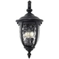 thumbnail image 4 of John Timberland Bellagio Vintage Rustic Outdoor Wall Light Fixture Textured Black Downbridge 20 1/2" Clear Hammered Glass for Post Exterior Barn Deck, 4 of 7