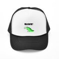 thumbnail image 3 of CafePress - RAWR! - Trucker Hat - Polyester Foam Front and Nylon Mesh Weave Back, 3 of 9