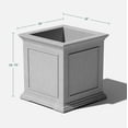 thumbnail image 4 of Veradek Brixton Cube 20" Plastic Planter - Gray, 4 of 11