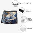 thumbnail image 3 of Pofeuu Blue Golden Dream Lotus Print Men’s Boxer Briefs, Moisture-Wicking Underwear, Regular,Trunk-Medium, 3 of 5