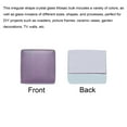 thumbnail image 2 of 380g Crystal Glass Mosaic Tiles, 1 cm Square Mosaic Tiles Bulk for Craft DIY Hobbies Art Project Purple Series, 2 of 6