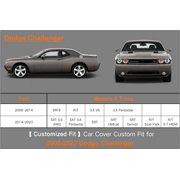 Kayme Heavy Duty Car Cover Custom Fit Dodge Challenger Demon (R/T, SRT, T/A, SXT, Hellcat 2008-2023, Waterproof All Weather for Automobiles, Full Exterior Covers Sun Rain UV Protection.
