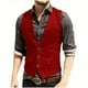 thumbnail image 1 of Camiseta sin mangas con cuello en V para hombre, color liso, sin mangas, cuello en V, informal, de moda, blusa para hombre, 1 of 7