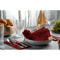 thumbnail image 2 of BloominGoods Disposable Cloth-Like Colored Paper Dinner Napkins, Burgundy 100-Pack, 2 of 8