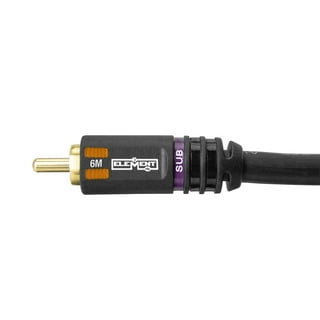  TNP Products Subwoofer S/PDIF Audio Digital Coaxial RCA  Composite Video Cable (3 Feet) - Gold Plated Dual Shielded RCA to RCA Male  Connectors - Black : Electronics