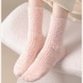 thumbnail image 4 of Kaemgyyd Women Plush per Sock Warm Soft Winter Fuzzy Crew Socks Casual Solid Non Sleeping Fleece Cozy Sock, 4 of 6
