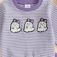 thumbnail image 5 of Jkety Baby Girl Halloween Clothes Halloween Outfits For Baby Girls Spooky Boo Ribbed Sweatshirt Pants Toddler Infant Girls Halloween Fall Clothes(Purple,18-24 Months), 5 of 7