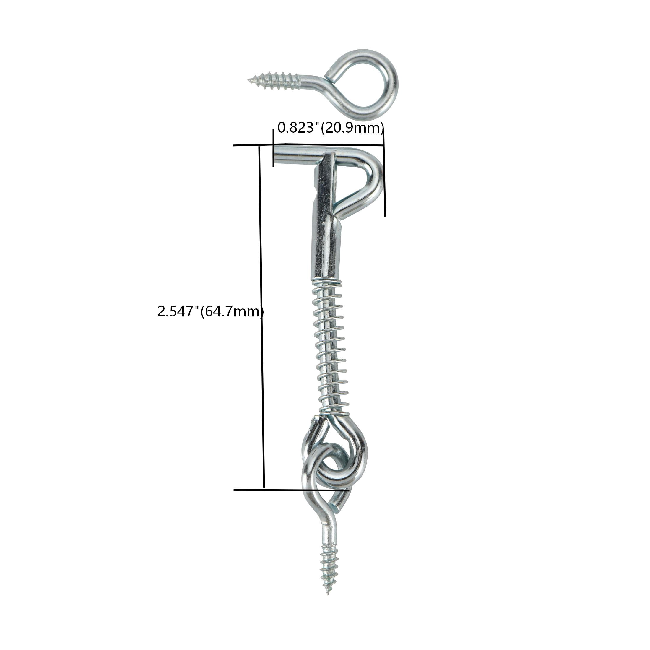 Hyper Tough 2-1/2 in. Safety Hook and Eye, Zinc Plated, 2 Pack