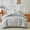 ZLJ03, variant on Tufted Boho Duvet Cover Set 3 Pieces, Khaki Jacquard Embroidery Bedding, Soft Microfiber All Season Bedding Set, King Size