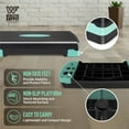 thumbnail image 6 of WF Athletic Supply Aerobic Stepper Set with Dumbbells & Measuring Tape, Adjustable Height 2 Level Risers Workout Exercise Step Platform Trainer for Home Gym Exercise Fitness Workout, Green, 6 of 8