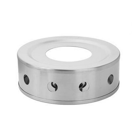 

Stainless Steel Candle Base Teapot Warmer Round Trivets Silver Coffee Heater