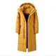 thumbnail image 2 of Chaqueta larga de plumas para hombre, muy larga, por encima de la rodilla, nueva chaqueta de invierno para parejas, abrigo holgado de talla grande y longitud media para mujer, 2 of 3