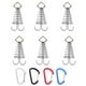 thumbnail image 1 of Ancla de toldo con estacas para tienda de campaña, clavija de cubierta con hebilla de resorte y Clips de mosquetón para acampar al aire libre, 6 uds. Zhivalor CPB-SSW1865-2, 1 of 5