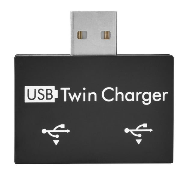 Skuffelse efterklang snak YLSHRF USB Twin Charger Hub USB2.0 Male to 2-Port USB Twin Charger Splitter  Adapter Converter Kit, USB2.0 Hub Adapter - Walmart.com