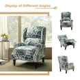 thumbnail image 4 of Vintage Floral Wingback Manual Push Back Recliner Chair Set of 2 for Living Room GREENGUARD Certified Floral, 4 of 8