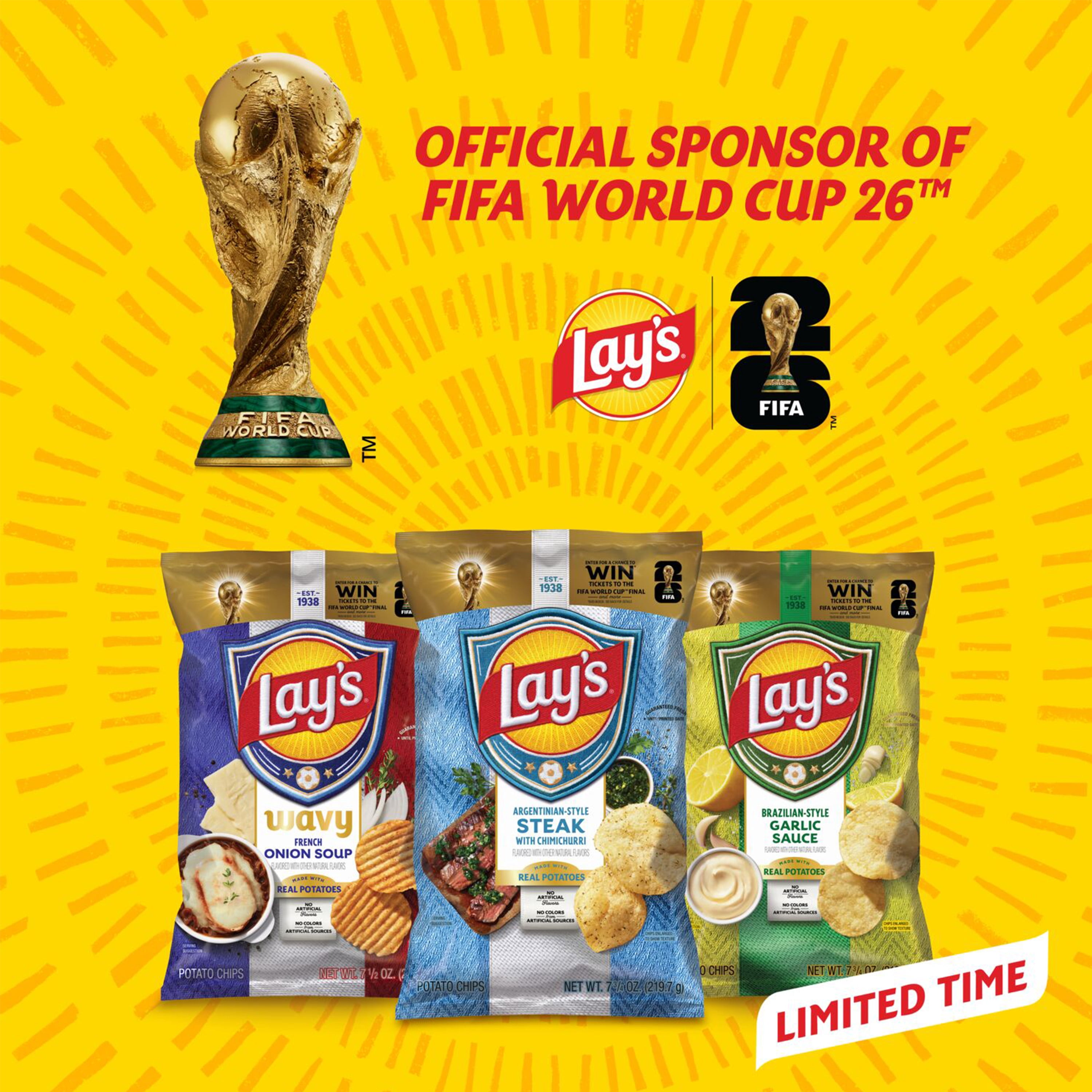 Lay's Argentinian-Style Steak with Chimichurri Potato Chips, 7.75 oz Bag
