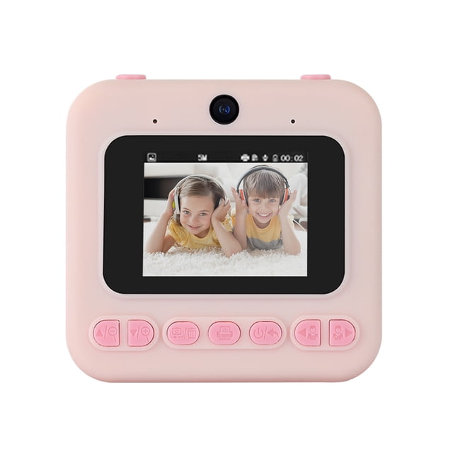 Cámara digital para niños con impresión instantánea, bonita cámara de vídeo digital de 1080P