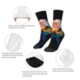 thumbnail image 3 of Naloa Bioluminescent Underwater Flower Kids Socks Unisex Kids and Toddlers' Crew Socks, ,1 Pairs, 3 of 5