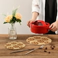 thumbnail image 7 of Chocolate Chip Cookies Pot Holders Set Trivets Hot Pads Cotton Mats for Cooking, 7 of 7