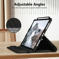 thumbnail image 6 of Fintie Case for iPad (A16) 11th Generation 11 Inch (2025), iPad 10th Generation 10.9 Inch (2022), 360 Degree Rotating Protective Stand Cover with Pencil Holder, Black, 6 of 10