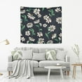 thumbnail image 6 of Coolnut Daisy Bunch Black Tapestry Aesthetic Tapestry Wall Hanging 90" x 60" Inches Home Decor Gifts, 6 of 6