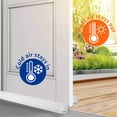 thumbnail image 3 of Large Door Draft Stopper, 28" to 32" Under Door Draft Noise Blocker, Draft Guard for Bottom of Doors， Adjustable Twin Door Sweep Draft Seal Window Sealer, White, 3 of 8