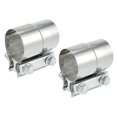 thumbnail image 1 of 2 Piezas Escape Tubo Manguito Conector Abrazadera 2" Reemplazo Universal Unique Bargains abrazaderas de escape automotriz, 1 of 7