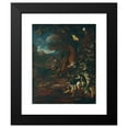 thumbnail image 2 of Johann Adalbert Angermayer 12x14 Black Modern Framed Museum Art Print Titled - Landscape with Reptiles and Insects (1730-740), 2 of 5