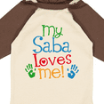thumbnail image 4 of Inktastic My Saba Loves Me Boys or Girls Long Sleeve Baby Bodysuit, 4 of 5