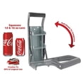 thumbnail image 2 of Vanitek 16 oz Aluminum Can Crusher & Bottle Opener | Heavy Duty Large Metal Wall Mounted Soda Beer Smasher  Eco-Friendly Recycling Tool, 2 of 6