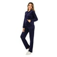 thumbnail image 3 of FANNYC 2 Piece Set Women's Track Suit Set Velvet Sweatsuits Jogging Sweatshirt & Sweatpants Sport Wear Outfits Activewear, 3 of 7