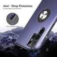 thumbnail image 5 of Samsung Galaxy S22 Ultra Case, Galaxy S22 Ultra Case with HD Screen Protector, [Military Grade] Shockproof Protection Case with 360° Magnetic Ring Holder Kickstand for Samsung S22 Ultra, Blue, 5 of 16